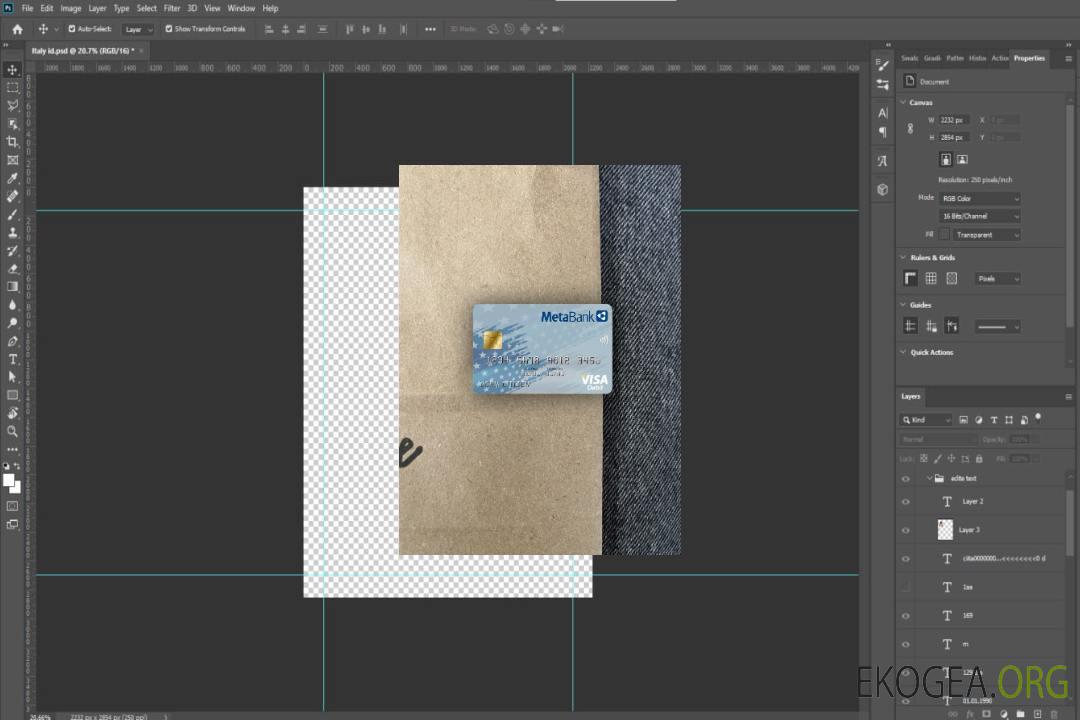 USA Dakota du Sud carte visa Metabank photolook , avant template